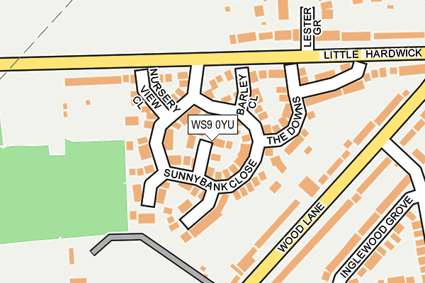 WS9 0YU map - OS OpenMap – Local (Ordnance Survey) WS9 0YU map - OS OpenMap – Local (Ordnance Survey)