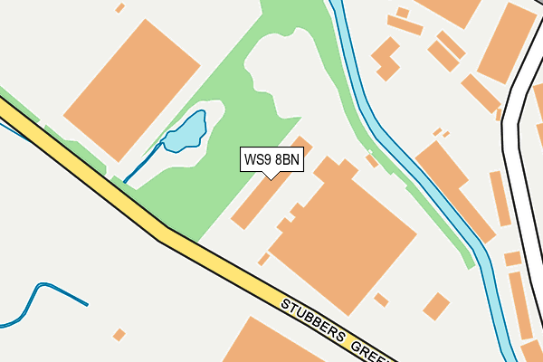 WS9 8BN map - OS OpenMap – Local (Ordnance Survey) WS9 8BN map - OS OpenMap – Local (Ordnance Survey)