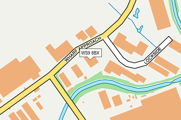 WS9 8BX map - OS OpenMap – Local (Ordnance Survey) WS9 8BX map - OS OpenMap – Local (Ordnance Survey)