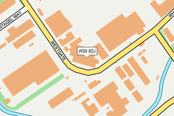 WS9 8DJ map - OS OpenMap – Local (Ordnance Survey) WS9 8DJ map - OS OpenMap – Local (Ordnance Survey)