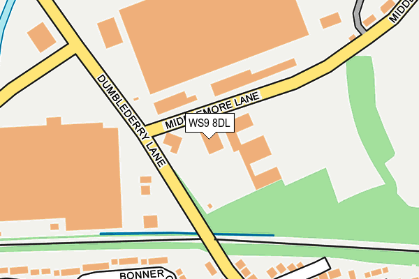 WS9 8DL map - OS OpenMap – Local (Ordnance Survey) WS9 8DL map - OS OpenMap – Local (Ordnance Survey)