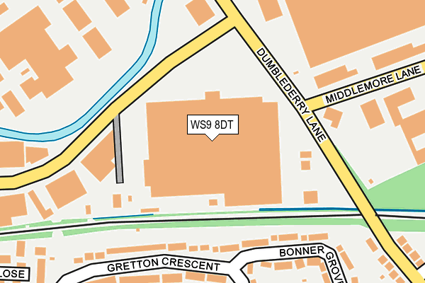 WS9 8DT map - OS OpenMap – Local (Ordnance Survey) WS9 8DT map - OS OpenMap – Local (Ordnance Survey)