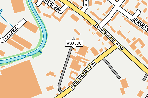 WS9 8DU map - OS OpenMap – Local (Ordnance Survey) WS9 8DU map - OS OpenMap – Local (Ordnance Survey)