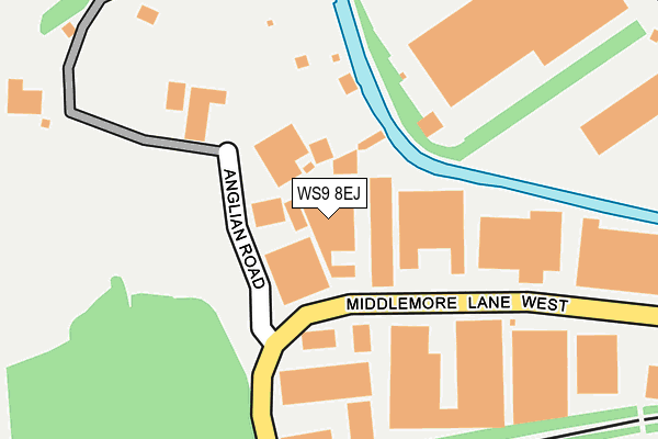 WS9 8EJ map - OS OpenMap – Local (Ordnance Survey) WS9 8EJ map - OS OpenMap – Local (Ordnance Survey)