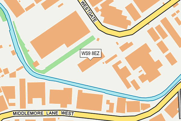 WS9 8EZ map - OS OpenMap – Local (Ordnance Survey) WS9 8EZ map - OS OpenMap – Local (Ordnance Survey)