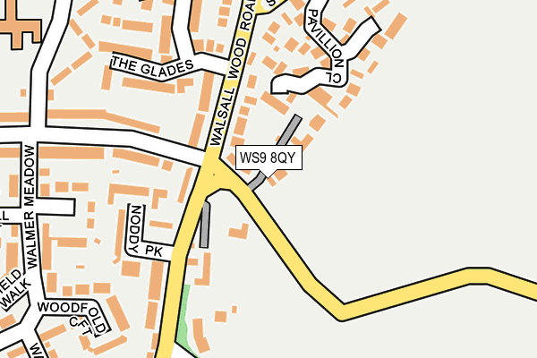 WS9 8QY map - OS OpenMap – Local (Ordnance Survey) WS9 8QY map - OS OpenMap – Local (Ordnance Survey)