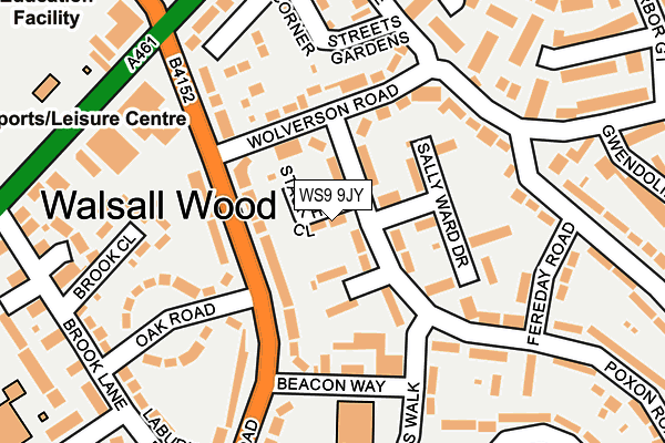WS9 9JY map - OS OpenMap – Local (Ordnance Survey) WS9 9JY map - OS OpenMap – Local (Ordnance Survey)