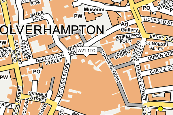 WV1 1TQ map - OS OpenMap – Local (Ordnance Survey)