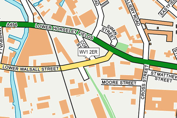 WV1 2ER map - OS OpenMap – Local (Ordnance Survey) WV1 2ER map - OS OpenMap – Local (Ordnance Survey)