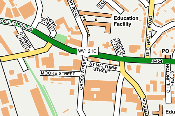 WV1 2HQ map - OS OpenMap – Local (Ordnance Survey) WV1 2HQ map - OS OpenMap – Local (Ordnance Survey)