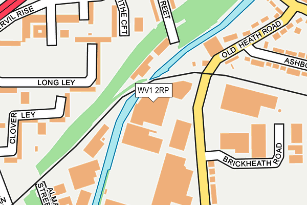 WV1 2RP map - OS OpenMap – Local (Ordnance Survey) WV1 2RP map - OS OpenMap – Local (Ordnance Survey)