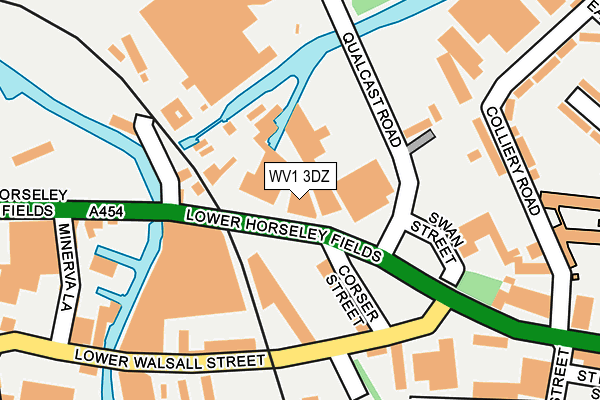WV1 3DZ map - OS OpenMap – Local (Ordnance Survey) WV1 3DZ map - OS OpenMap – Local (Ordnance Survey)