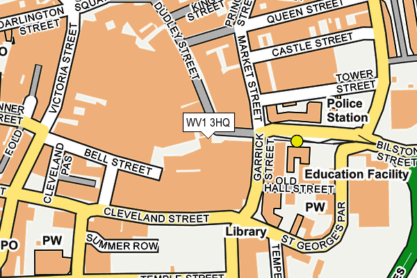 WV1 3HQ map - OS OpenMap – Local (Ordnance Survey) WV1 3HQ map - OS OpenMap – Local (Ordnance Survey)