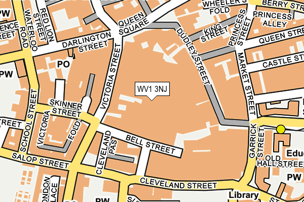 WV1 3NJ map - OS OpenMap – Local (Ordnance Survey) WV1 3NJ map - OS OpenMap – Local (Ordnance Survey)