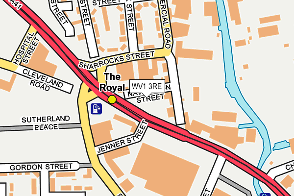 WV1 3RE map - OS OpenMap – Local (Ordnance Survey) WV1 3RE map - OS OpenMap – Local (Ordnance Survey)