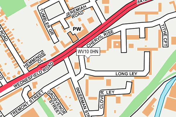 WV10 0HN map - OS OpenMap – Local (Ordnance Survey) WV10 0HN map - OS OpenMap – Local (Ordnance Survey)