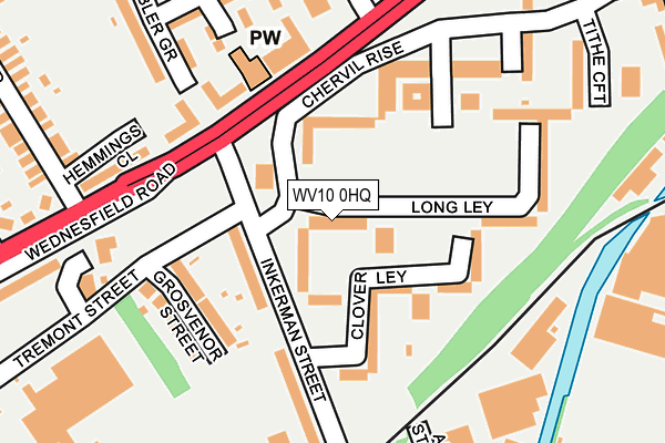 WV10 0HQ map - OS OpenMap – Local (Ordnance Survey) WV10 0HQ map - OS OpenMap – Local (Ordnance Survey)