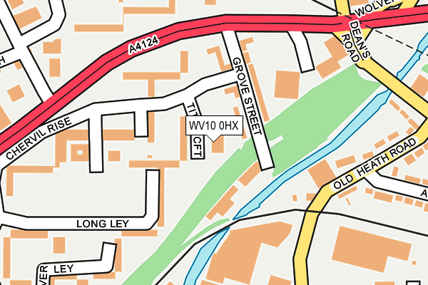 WV10 0HX map - OS OpenMap – Local (Ordnance Survey) WV10 0HX map - OS OpenMap – Local (Ordnance Survey)