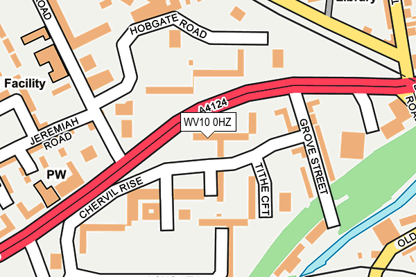 WV10 0HZ map - OS OpenMap – Local (Ordnance Survey)