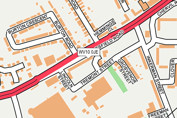 WV10 0JE map - OS OpenMap – Local (Ordnance Survey) WV10 0JE map - OS OpenMap – Local (Ordnance Survey)