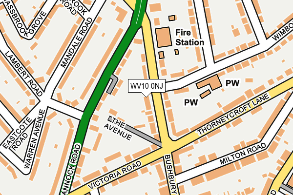 WV10 0NJ map - OS OpenMap – Local (Ordnance Survey) WV10 0NJ map - OS OpenMap – Local (Ordnance Survey)