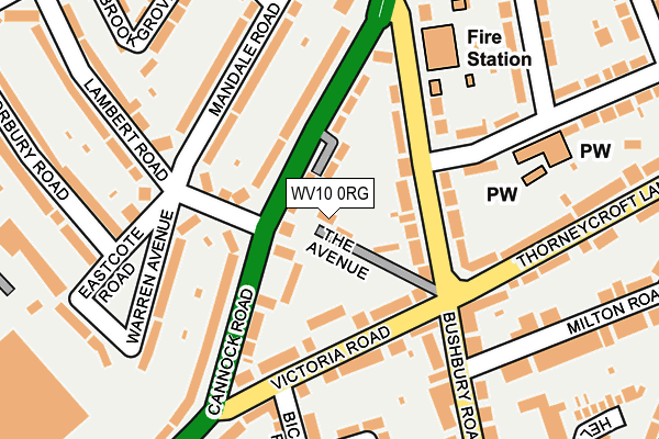 WV10 0RG map - OS OpenMap – Local (Ordnance Survey) WV10 0RG map - OS OpenMap – Local (Ordnance Survey)