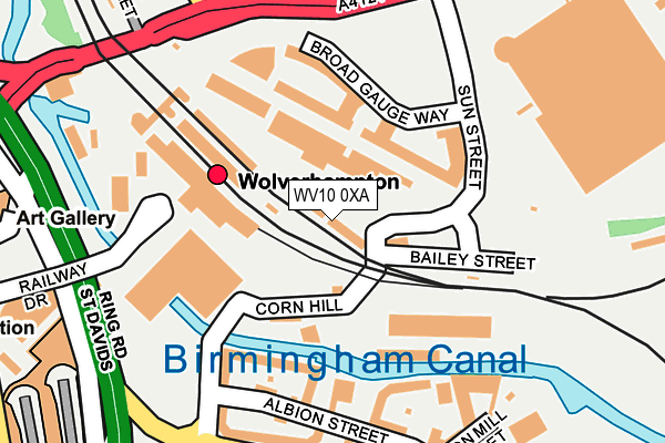WV10 0XA map - OS OpenMap – Local (Ordnance Survey) WV10 0XA map - OS OpenMap – Local (Ordnance Survey)
