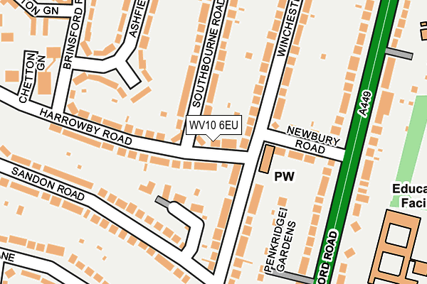 WV10 6EU map - OS OpenMap – Local (Ordnance Survey) WV10 6EU map - OS OpenMap – Local (Ordnance Survey)