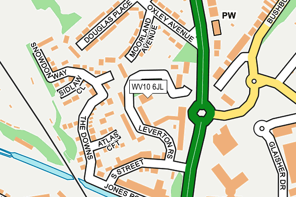 WV10 6JL map - OS OpenMap – Local (Ordnance Survey)