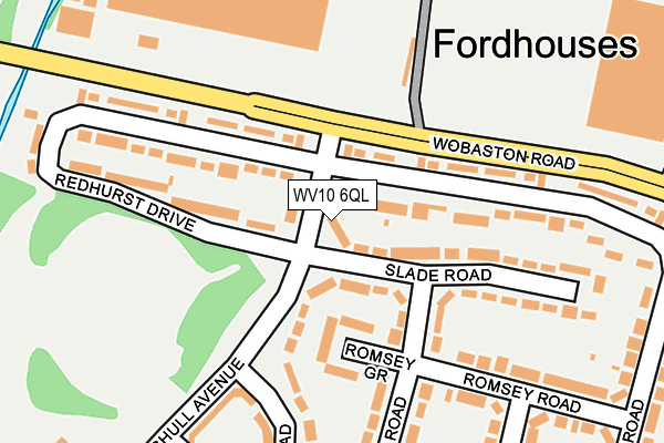 WV10 6QL map - OS OpenMap – Local (Ordnance Survey) WV10 6QL map - OS OpenMap – Local (Ordnance Survey)