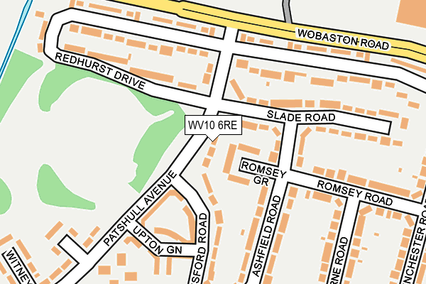 WV10 6RE map - OS OpenMap – Local (Ordnance Survey) WV10 6RE map - OS OpenMap – Local (Ordnance Survey)
