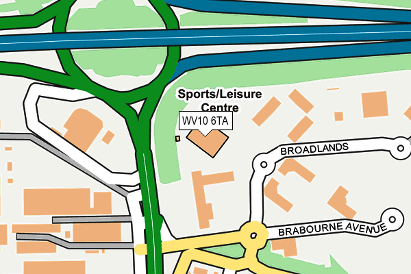 WV10 6TA map - OS OpenMap – Local (Ordnance Survey) WV10 6TA map - OS OpenMap – Local (Ordnance Survey)