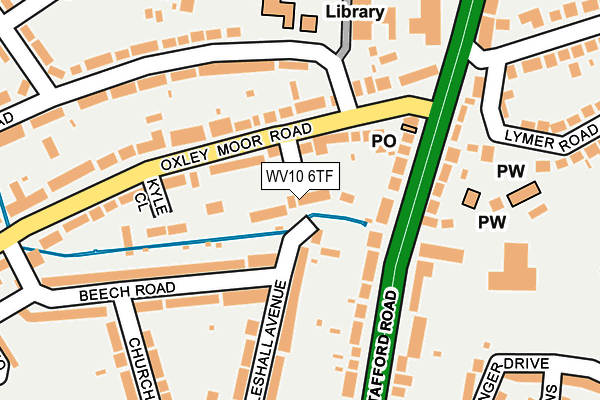 WV10 6TF map - OS OpenMap – Local (Ordnance Survey) WV10 6TF map - OS OpenMap – Local (Ordnance Survey)