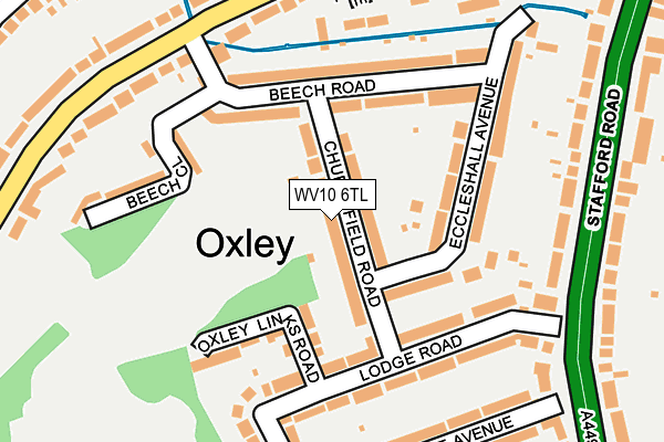 WV10 6TL map - OS OpenMap – Local (Ordnance Survey) WV10 6TL map - OS OpenMap – Local (Ordnance Survey)