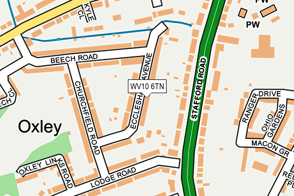 WV10 6TN map - OS OpenMap – Local (Ordnance Survey) WV10 6TN map - OS OpenMap – Local (Ordnance Survey)