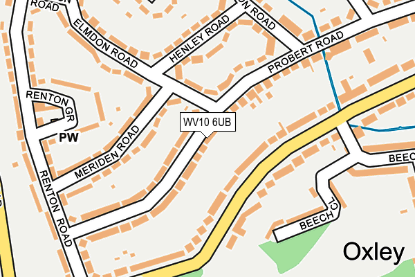 WV10 6UB map - OS OpenMap – Local (Ordnance Survey) WV10 6UB map - OS OpenMap – Local (Ordnance Survey)