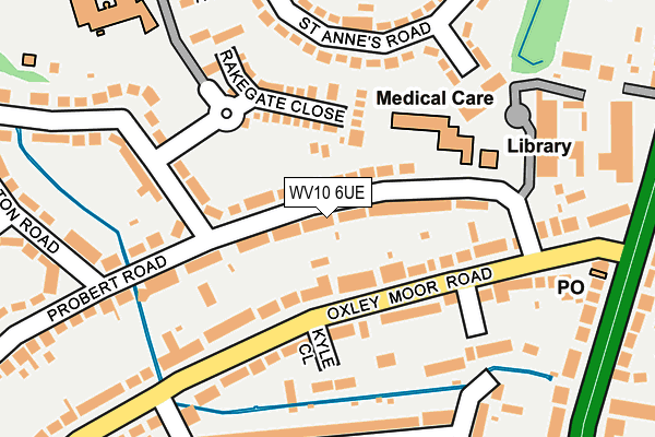 WV10 6UE map - OS OpenMap – Local (Ordnance Survey) WV10 6UE map - OS OpenMap – Local (Ordnance Survey)