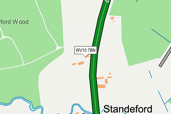 WV10 7BN map - OS OpenMap – Local (Ordnance Survey) WV10 7BN map - OS OpenMap – Local (Ordnance Survey)