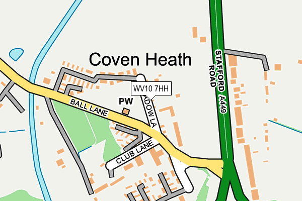 WV10 7HH map - OS OpenMap – Local (Ordnance Survey) WV10 7HH map - OS OpenMap – Local (Ordnance Survey)