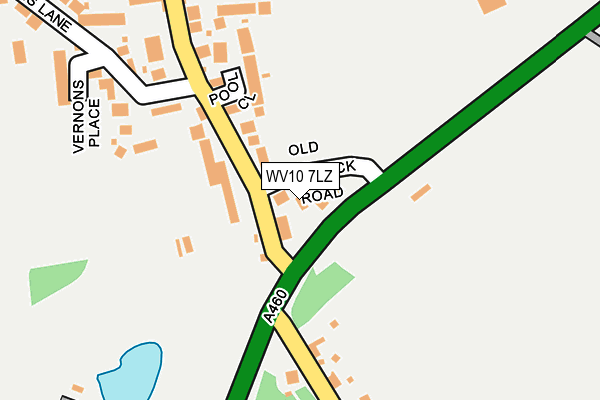 WV10 7LZ map - OS OpenMap – Local (Ordnance Survey) WV10 7LZ map - OS OpenMap – Local (Ordnance Survey)