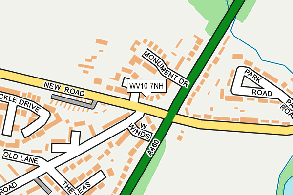 WV10 7NH map - OS OpenMap – Local (Ordnance Survey) WV10 7NH map - OS OpenMap – Local (Ordnance Survey)