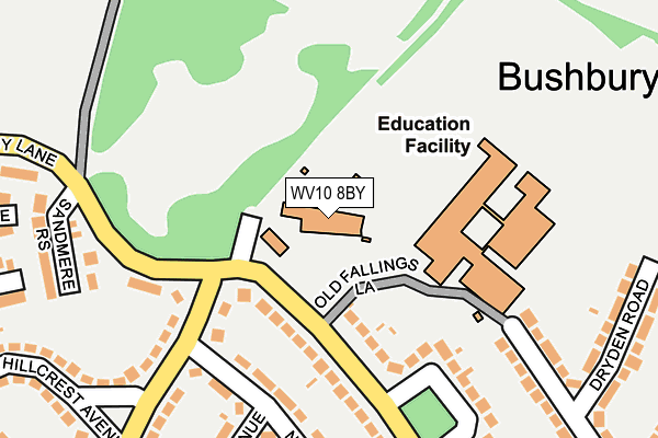 WV10 8BY map - OS OpenMap – Local (Ordnance Survey) WV10 8BY map - OS OpenMap – Local (Ordnance Survey)
