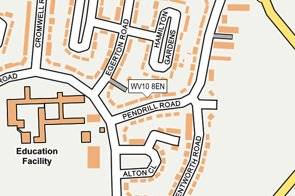 WV10 8EN map - OS OpenMap – Local (Ordnance Survey) WV10 8EN map - OS OpenMap – Local (Ordnance Survey)