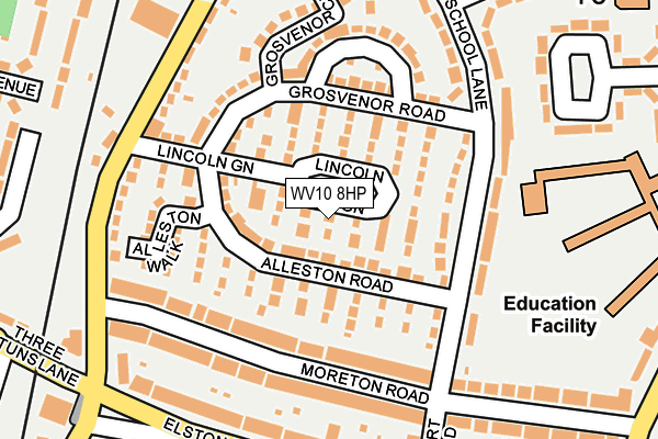 WV10 8HP map - OS OpenMap – Local (Ordnance Survey) WV10 8HP map - OS OpenMap – Local (Ordnance Survey)