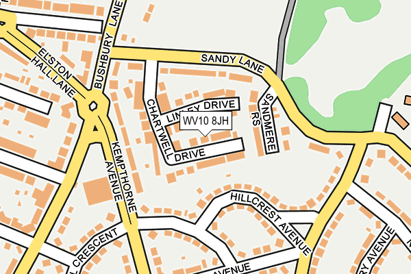WV10 8JH map - OS OpenMap – Local (Ordnance Survey) WV10 8JH map - OS OpenMap – Local (Ordnance Survey)