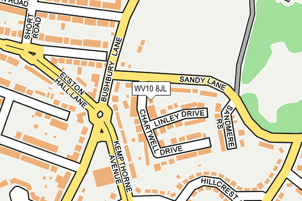 WV10 8JL map - OS OpenMap – Local (Ordnance Survey) WV10 8JL map - OS OpenMap – Local (Ordnance Survey)