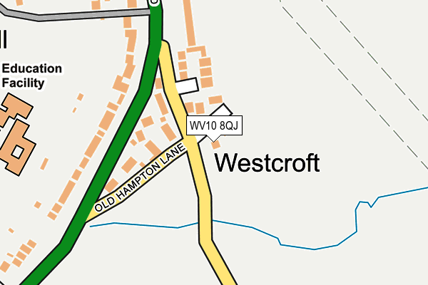 WV10 8QJ map - OS OpenMap – Local (Ordnance Survey)
