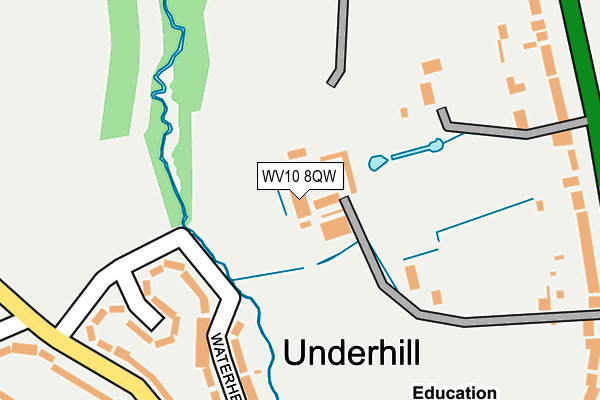 WV10 8QW map - OS OpenMap – Local (Ordnance Survey) WV10 8QW map - OS OpenMap – Local (Ordnance Survey)