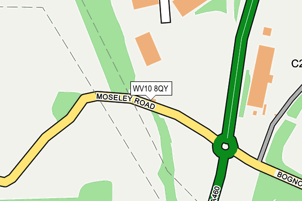 WV10 8QY map - OS OpenMap – Local (Ordnance Survey) WV10 8QY map - OS OpenMap – Local (Ordnance Survey)