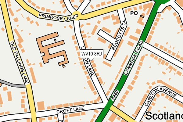 WV10 8RJ map - OS OpenMap – Local (Ordnance Survey) WV10 8RJ map - OS OpenMap – Local (Ordnance Survey)
